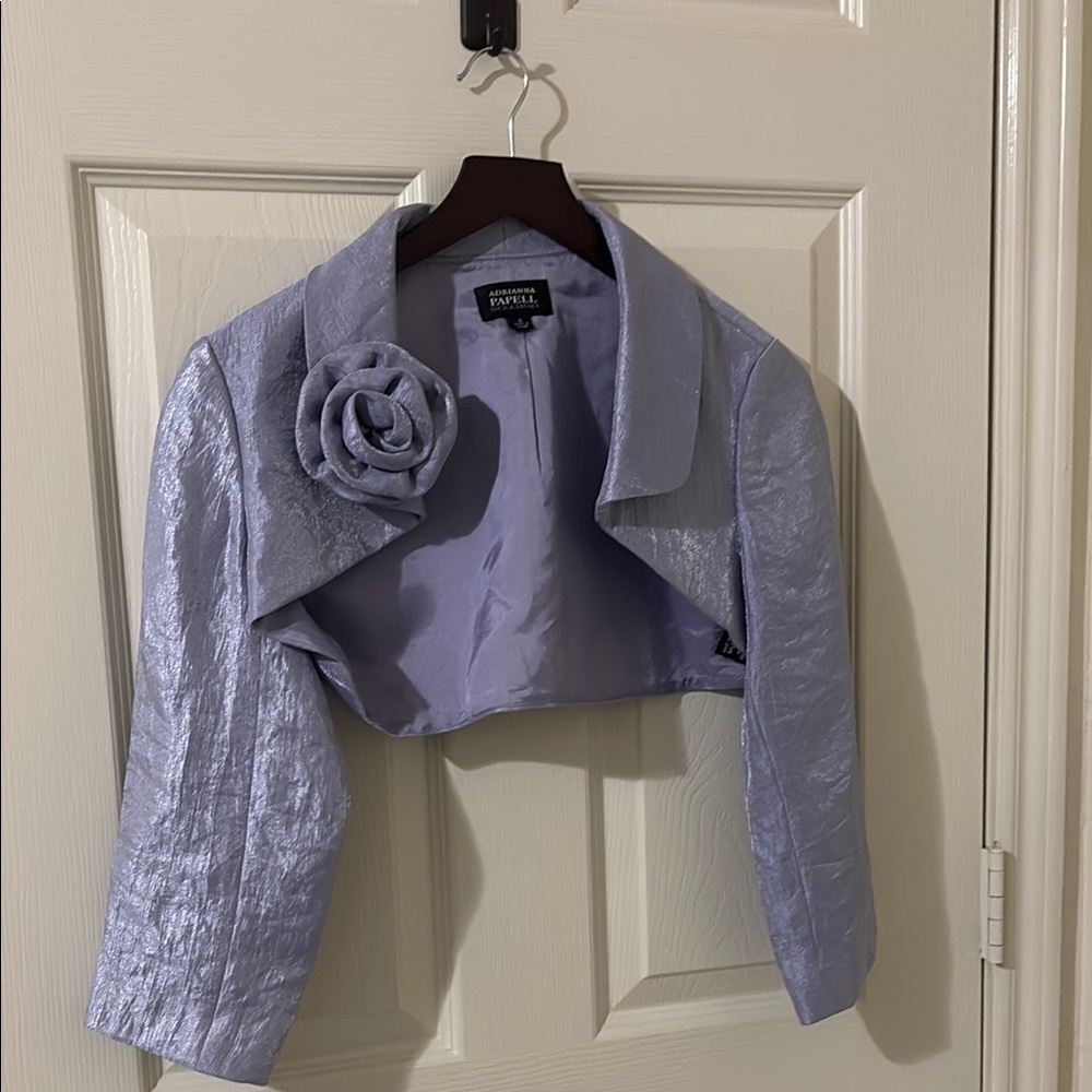 Purple Shimmery Jacket by Papell Boutique